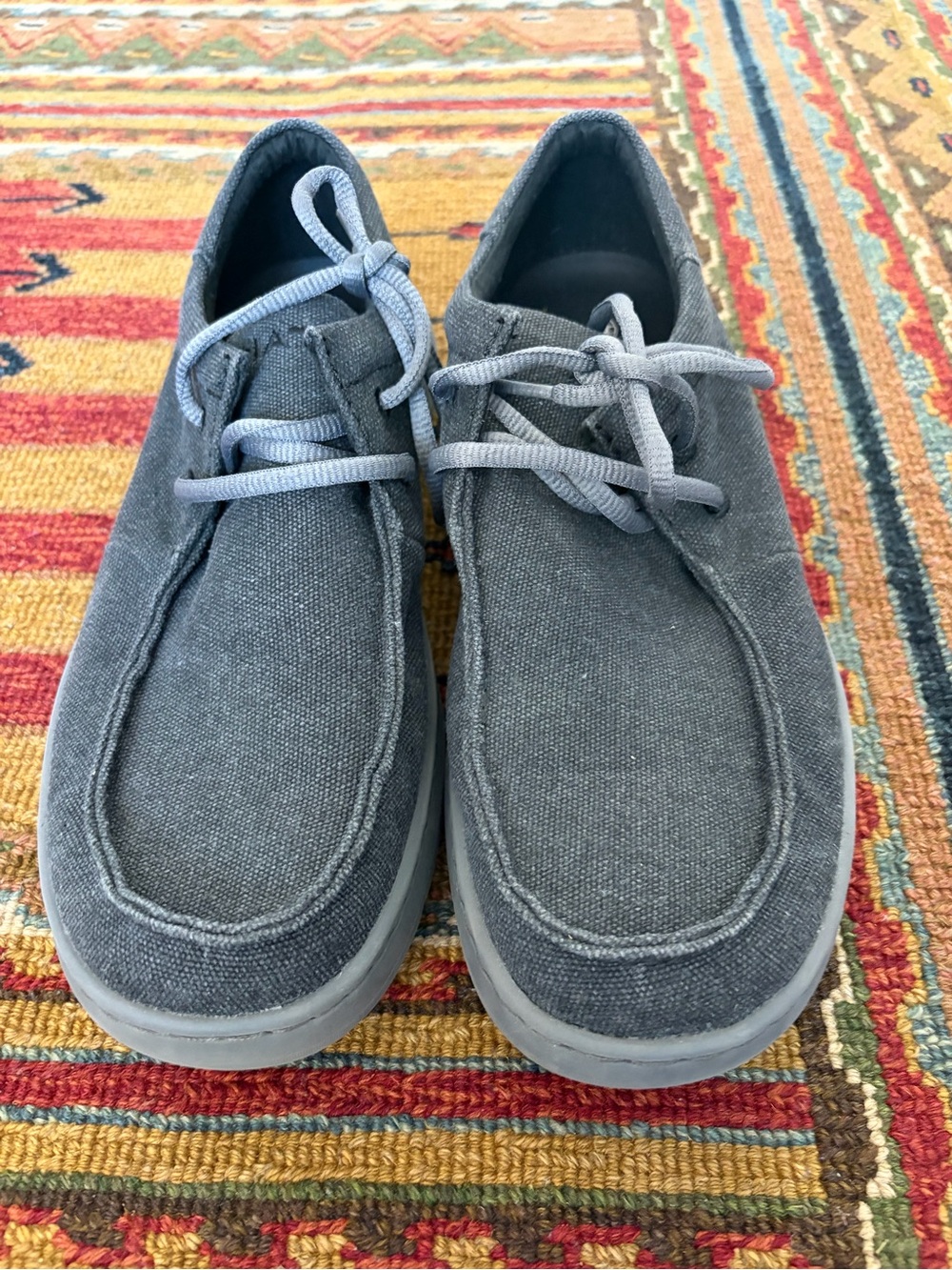 Ariat Men's Gray Canvas Slip-On Loafers